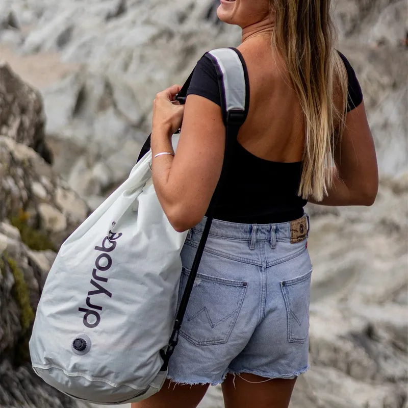 Dryrobe Compression Travel Bag in Stone-4