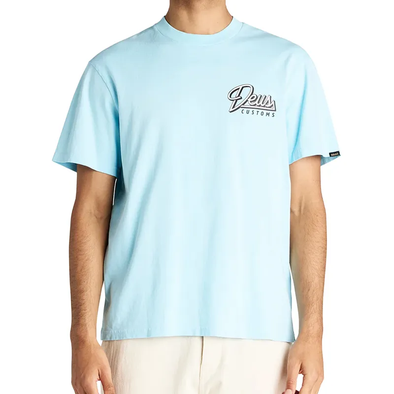 Deus Ex Machina Conduit Tee in Sky Blue-4