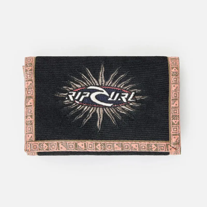 Rip Curl Archive Cord Surf Wallet in Washed Black