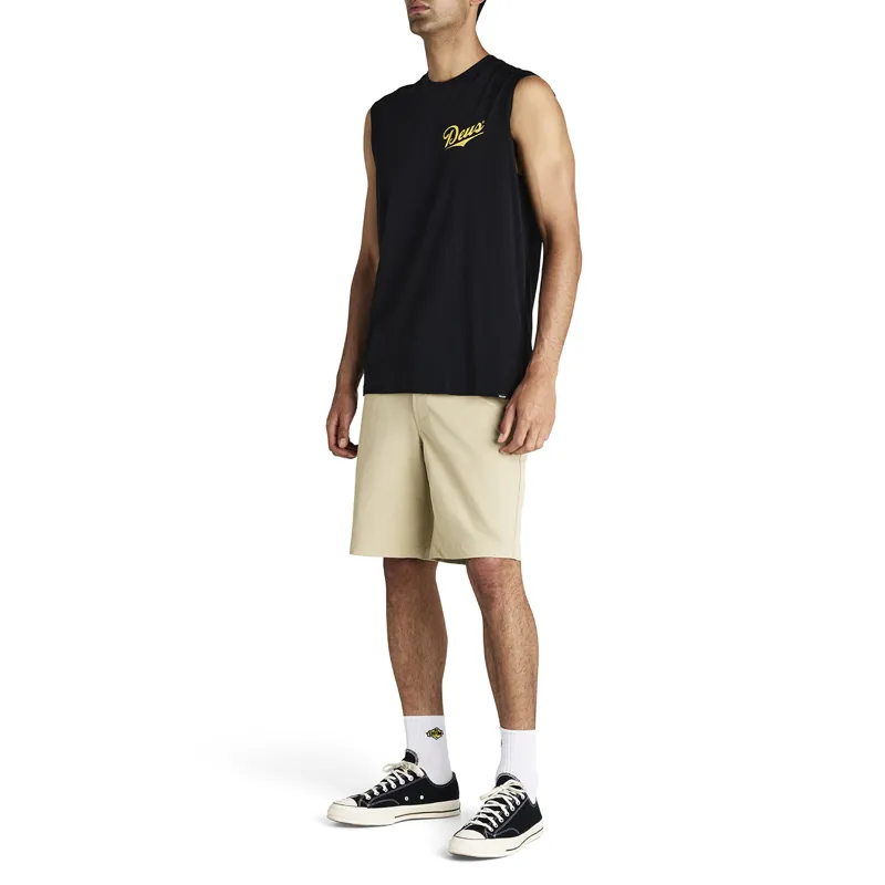 Deus Ex Machina Phase Muscle Tee in Black-3