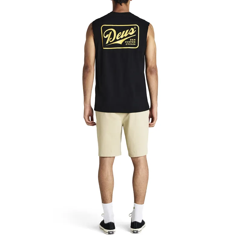Deus Ex Machina Phase Muscle Tee in Black-2