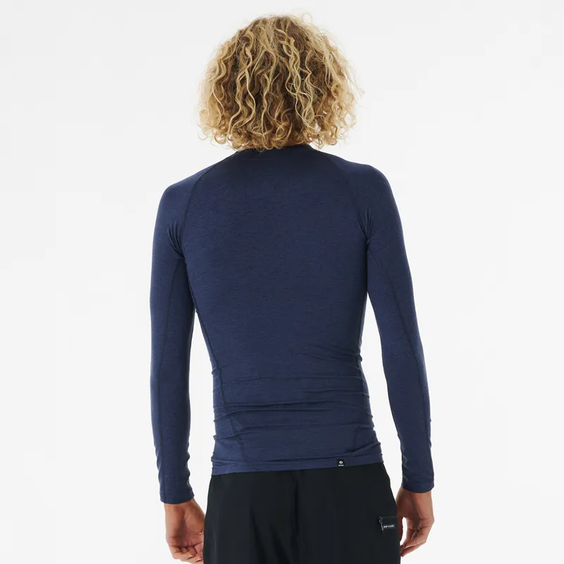 Rip Curl Dawn Patrol Perf Long Sleeve UV Tee in Navy Marle-2