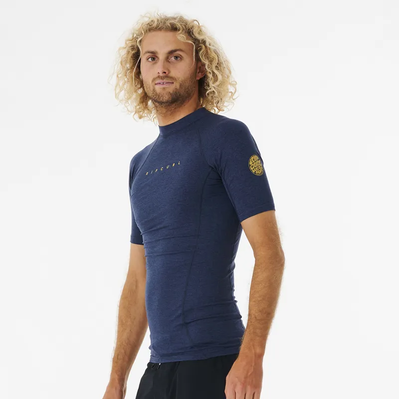 Rip Curl Dawn Patrol Short Sleeve UV Tee in Navy Marle-1