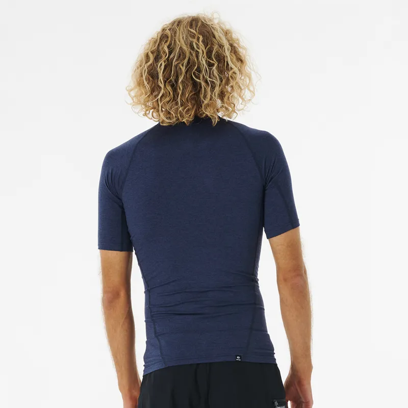 Rip Curl Dawn Patrol Short Sleeve UV Tee in Navy Marle-2