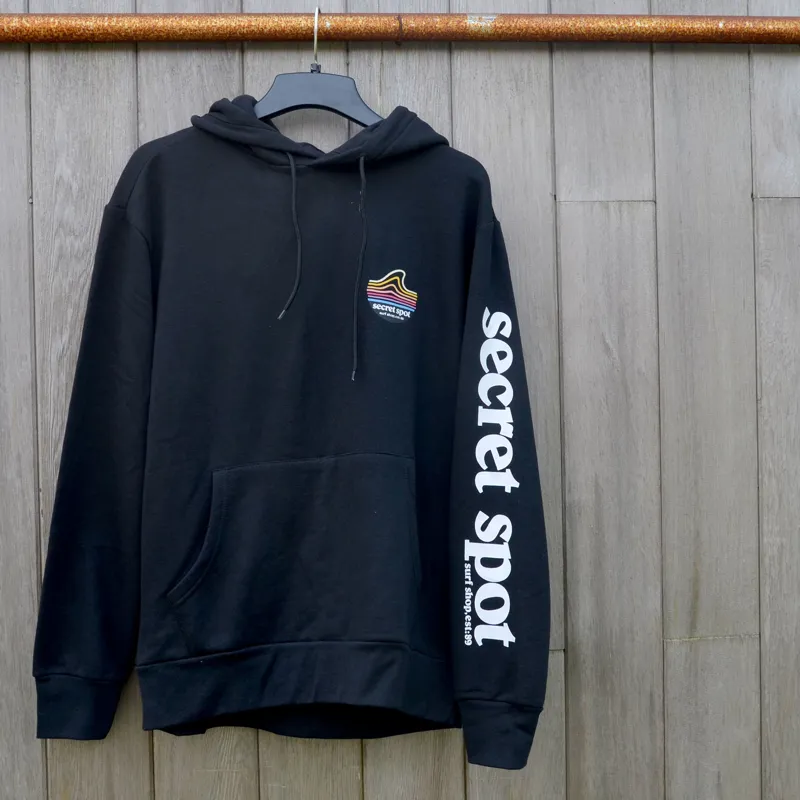 Secret Spot / Bunkers Sleeve Hoodie / Black