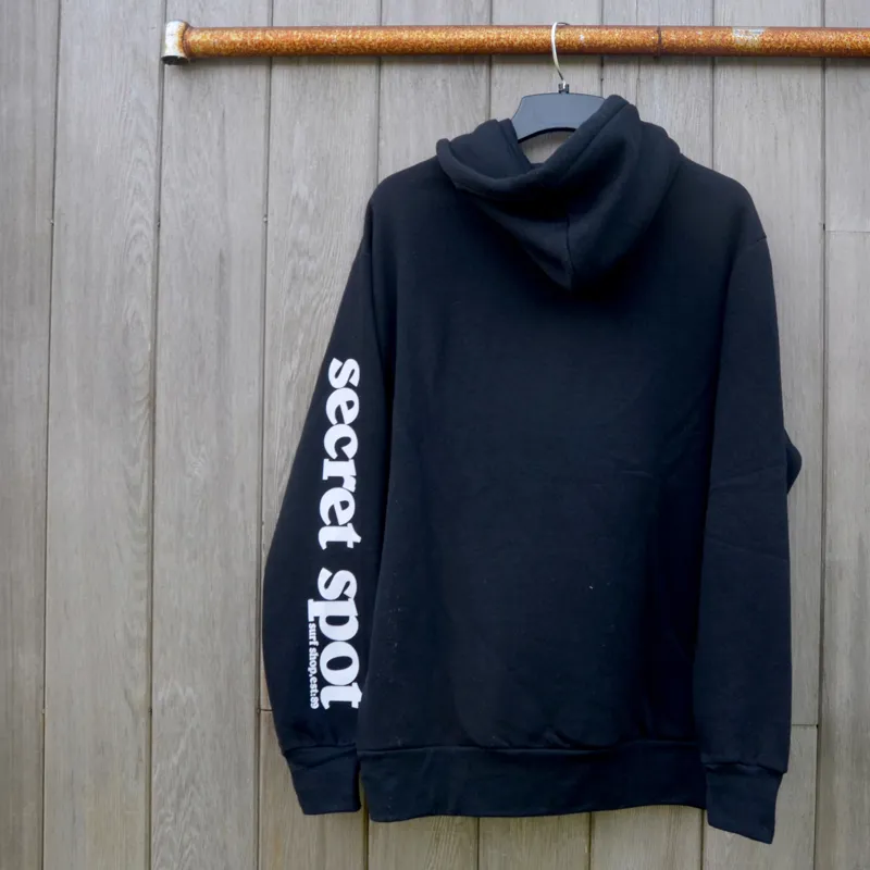 Secret Spot / Pumphouse Sleeve Hoodie / Black-2