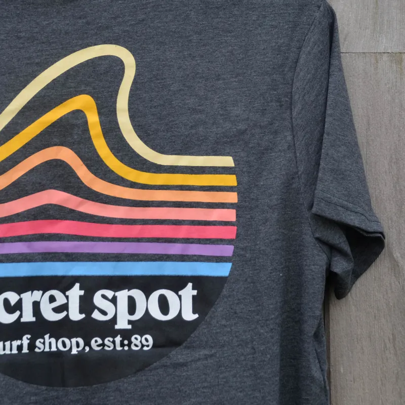 Secret Spot / Bunkers Tee / Charcoal-3