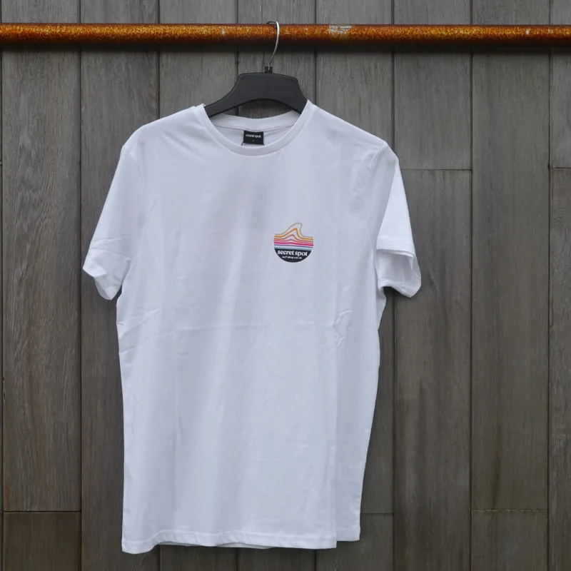 Secret Spot Original Logo T-Shirt in White-2
