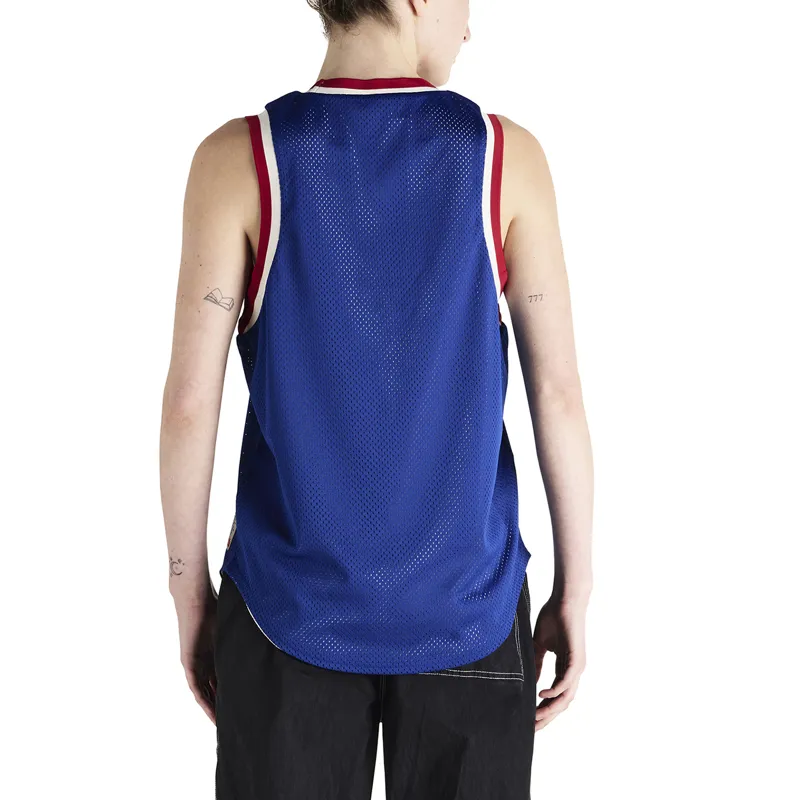 Deus Ex Machina Back and Forth Reversible Jersey Tee in Blueprint/Swan-2