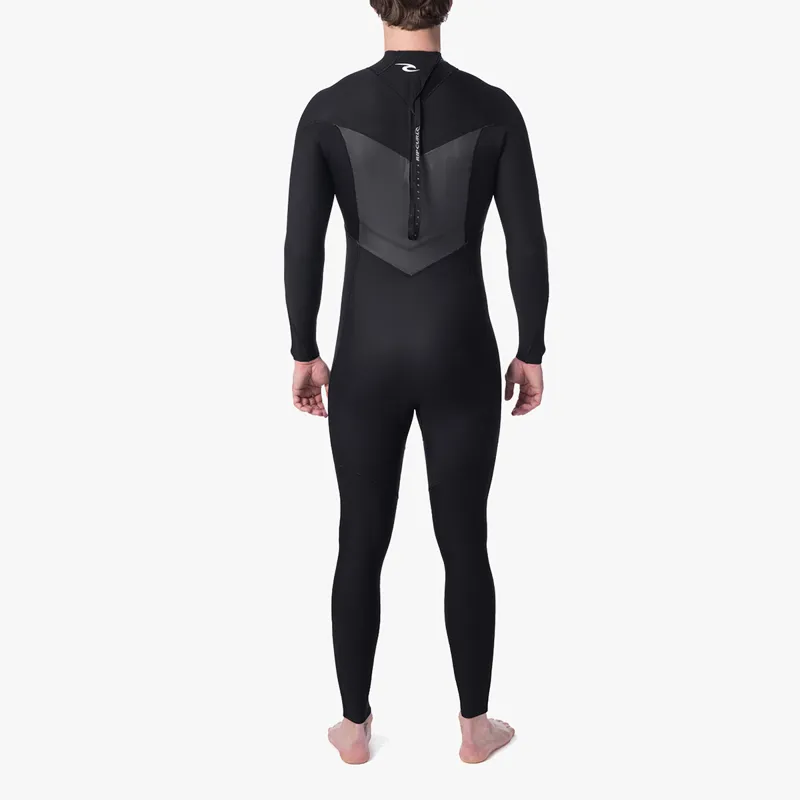 Rip Curl Mens Dawn Patrol 5/3mm Back Zip Wetsuit in Black-2