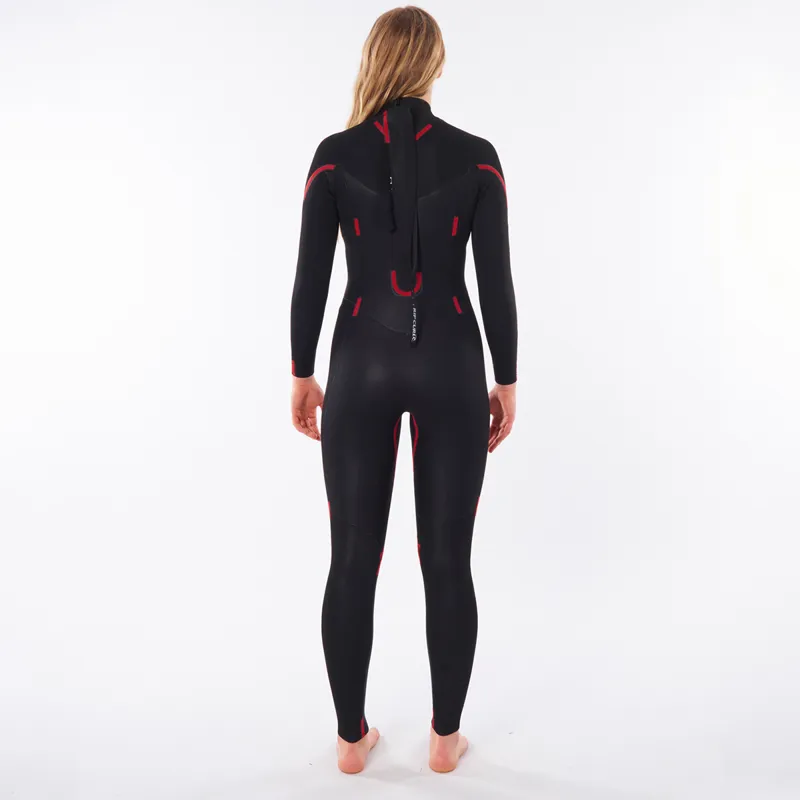 Rip Curl Womens Omega 5/3mm Back Zip Wetsuit in Black-4