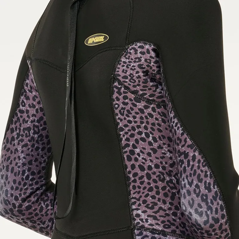 Rip Curl Womens Dawn Patrol 4/3mm Back Zip Wetsuit in Natural-5