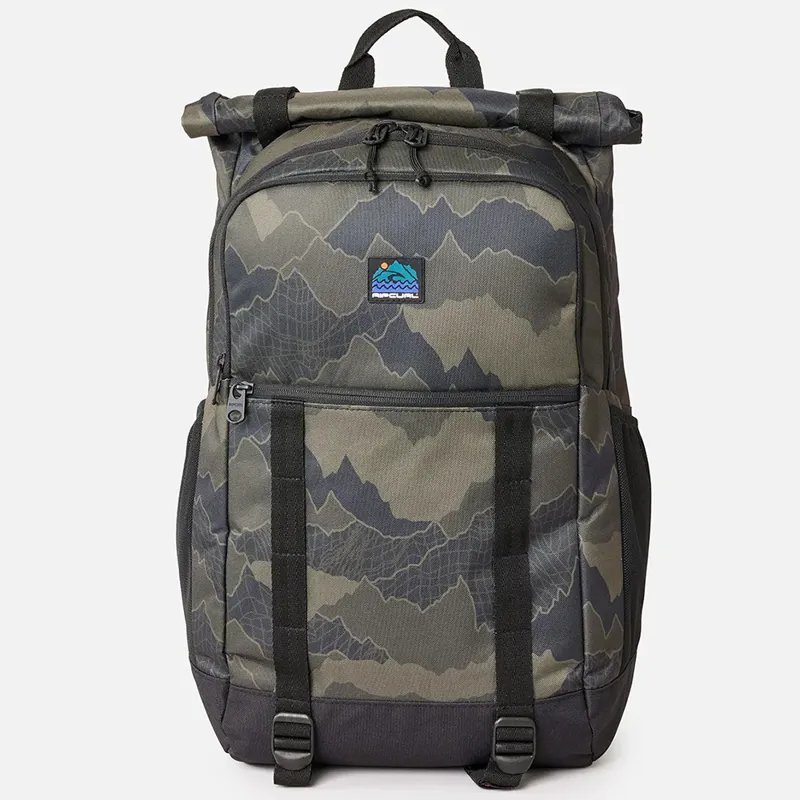 Rip Curl Dawn Patrol 30L Search Backpack in Black/Olive-1