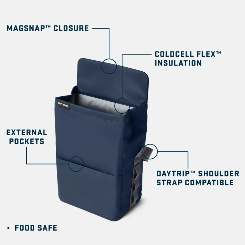 Yeti Daytrip Lunch Bag in Navy - 6L-7