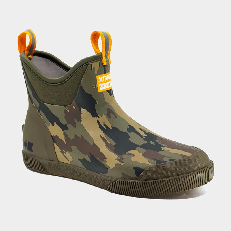 Xtratuf x Salty Crew Legacy Elevate Ankle Deck Boot in Camo Green