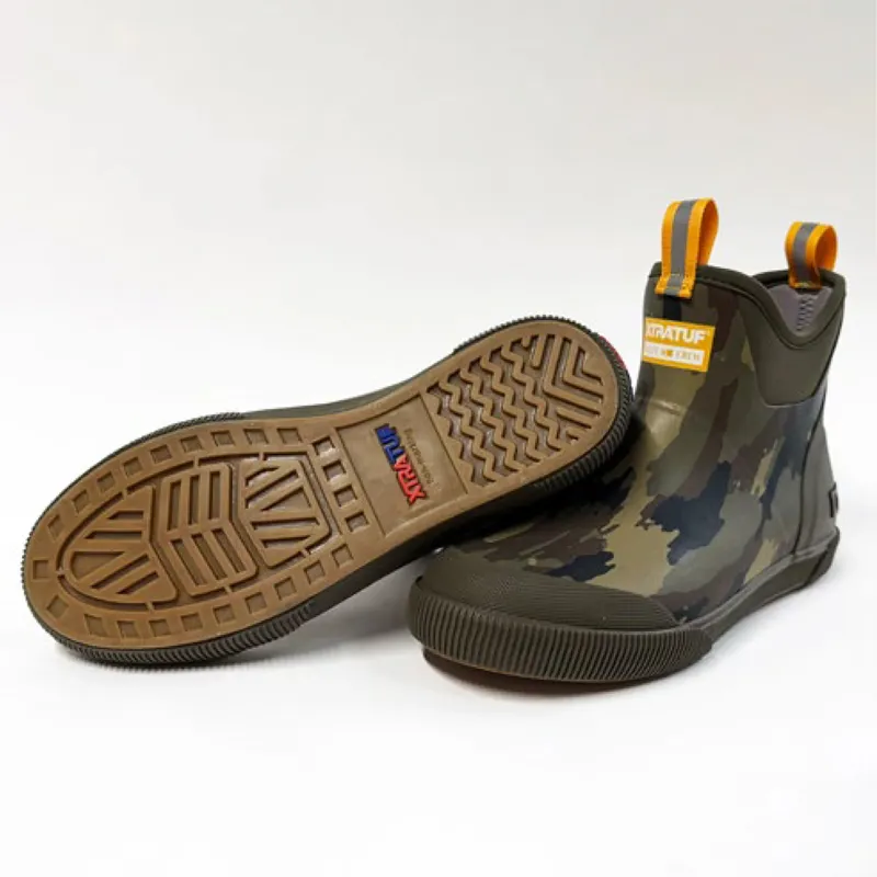 Xtratuf x Salty Crew Legacy Elevate Ankle Deck Boot in Camo Green-2
