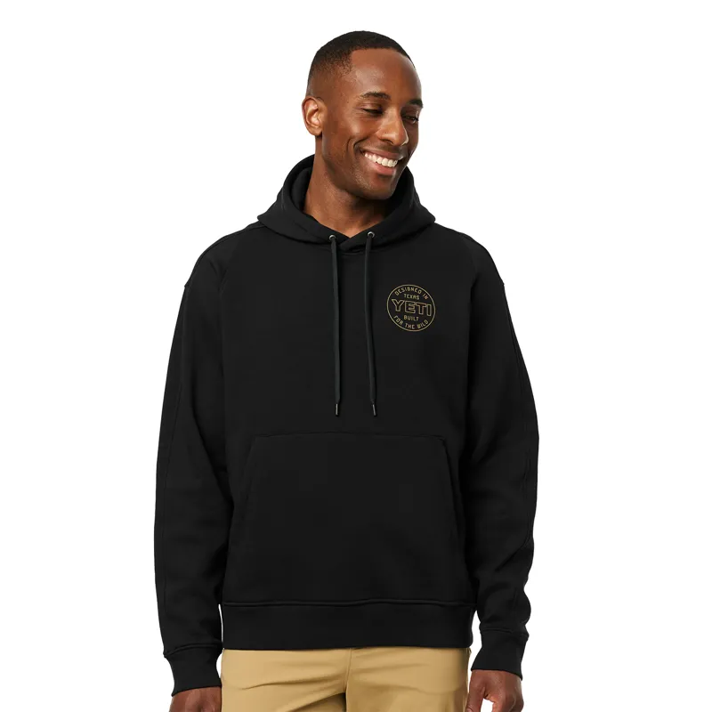 Yeti Designed In Pullover Fleece Hoodie in Black-2