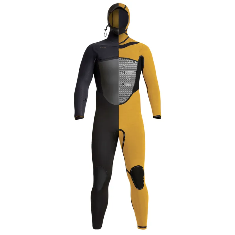 Xcel Drylock 6-5mm Chest Zip Hooded Wetsuit