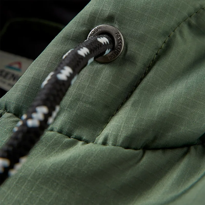 Passenger Dylan Recycled Insulated Full Zip Jacket in Wild Green-2