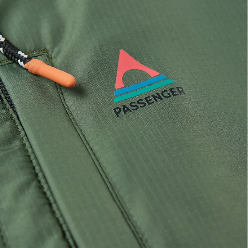 Passenger Dylan Recycled Insulated Full Zip Jacket in Wild Green-3