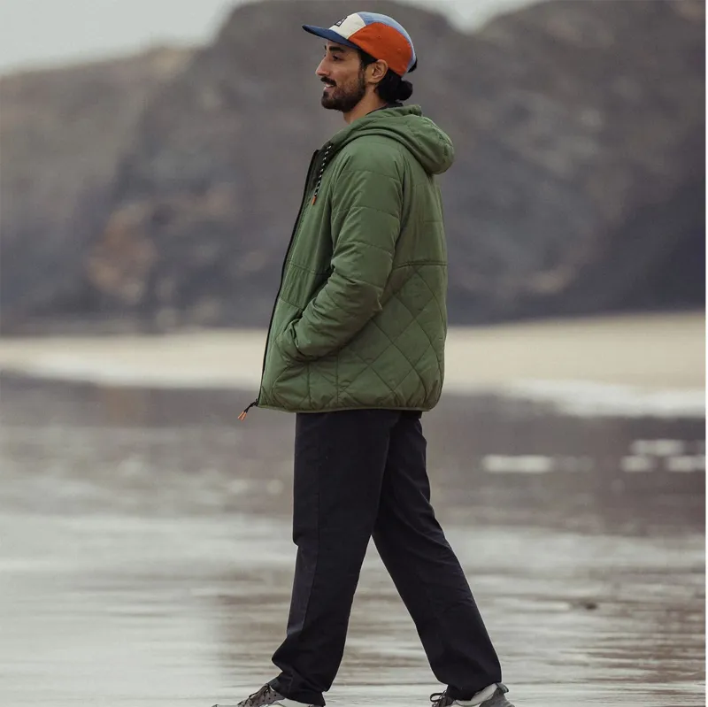 Passenger Dylan Recycled Insulated Full Zip Jacket in Wild Green-5