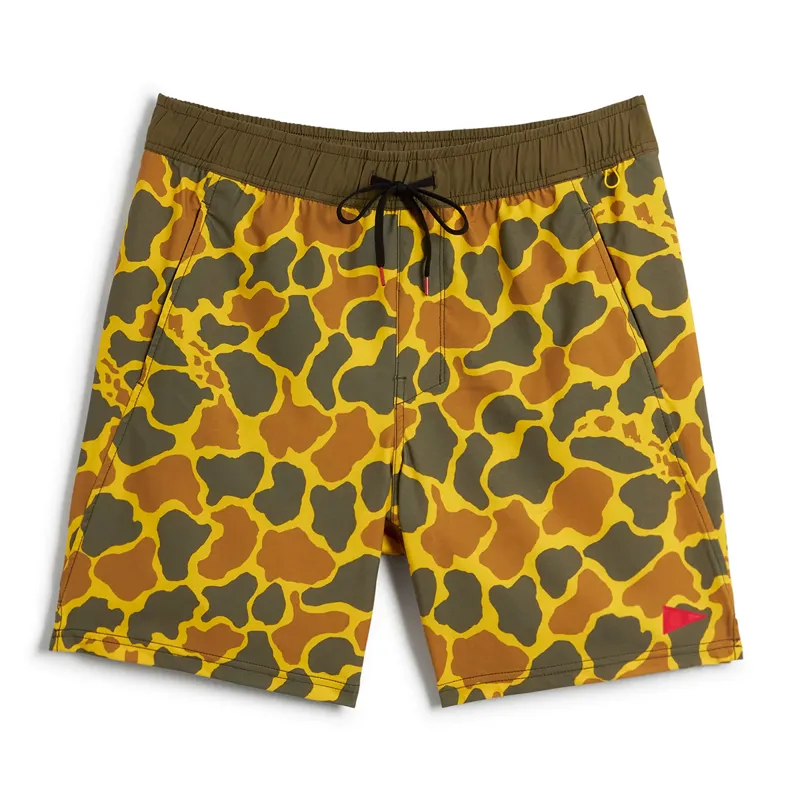 Florence Marine Standard Elastic Short in Yellow Camo
