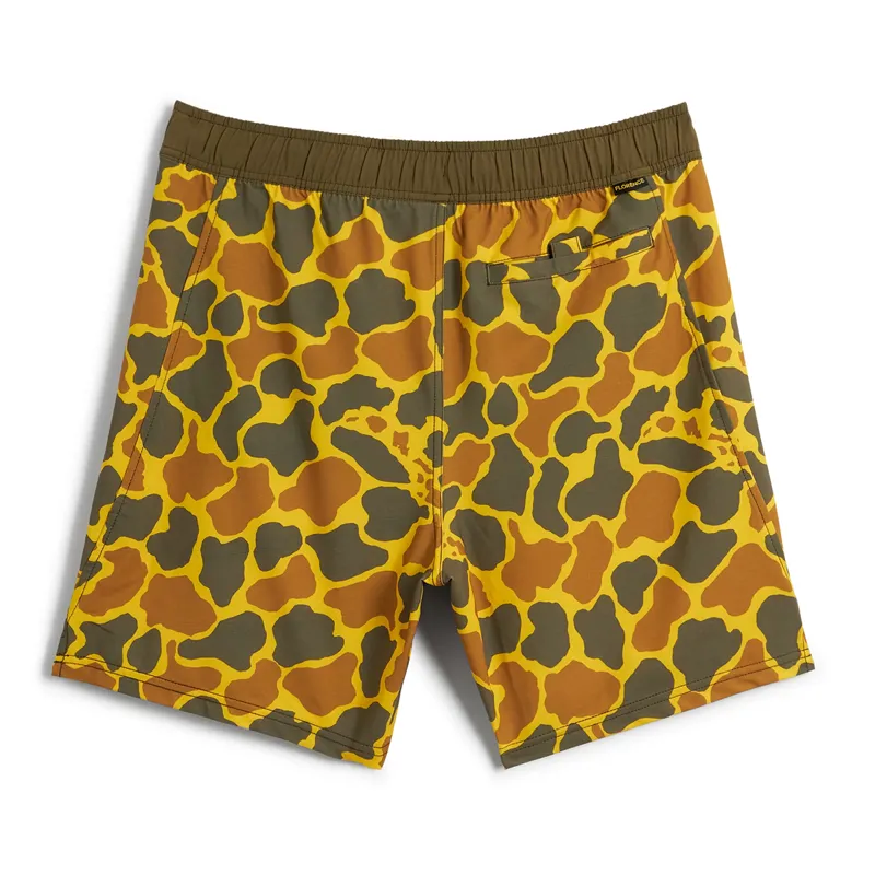 Florence Marine Standard Elastic Short in Yellow Camo-1
