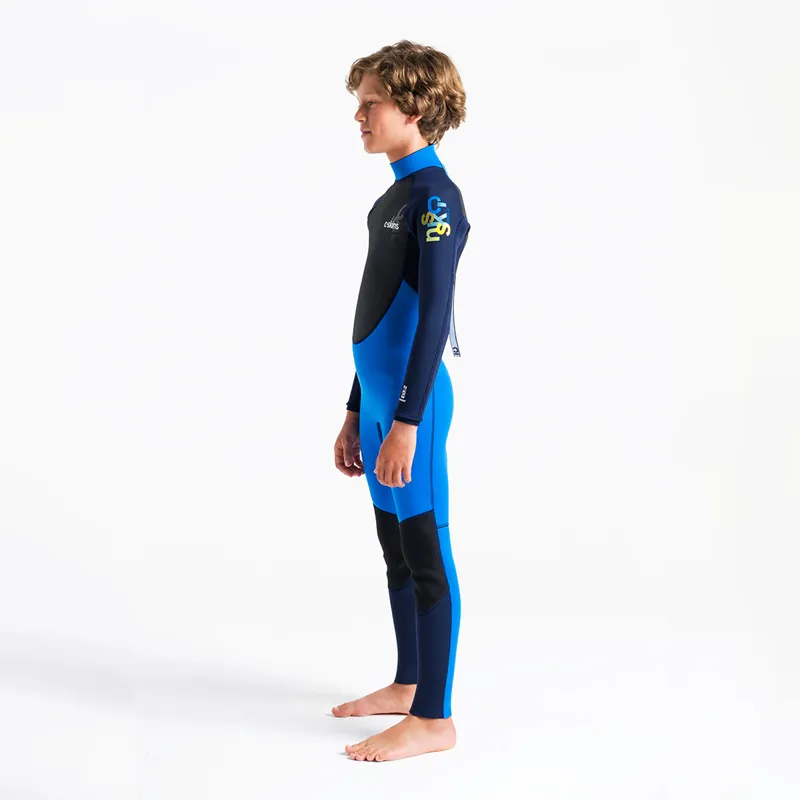 C-Skins Junior Element 3-2mm Back Zip Wetsuit in Cyan-Slate-Multi-2
