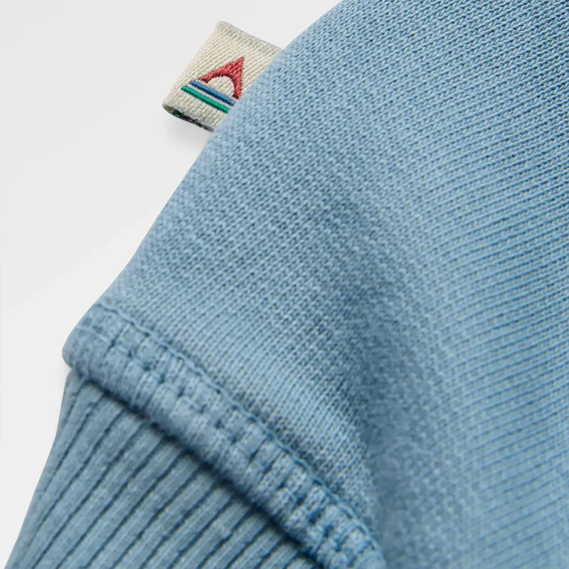 Passenger Escapism Recycled Cotton Hoodie in Faded Denim-5