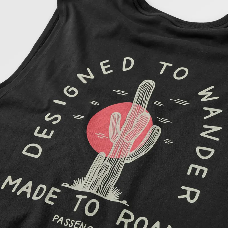 Passenger Explore Recycled Vest T-Shirt in Black-2