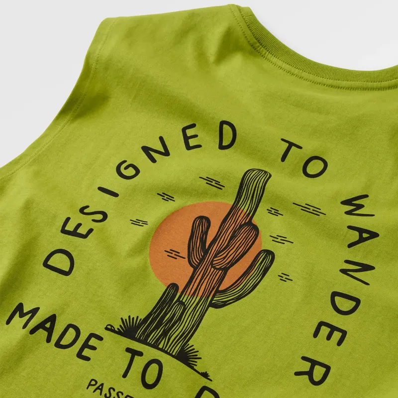 Passenger Explore Recycled Vest T-Shirt in Tea Green-4