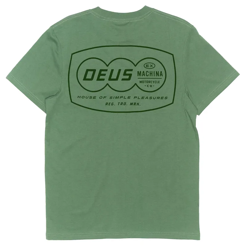 Deus Ex Machina Expo Tee in Shale Green