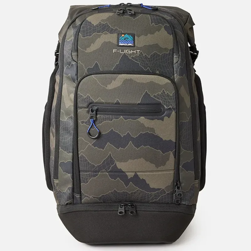 Rip Curl F-Light Surf 45L Search Backpack in Black/Olive-1