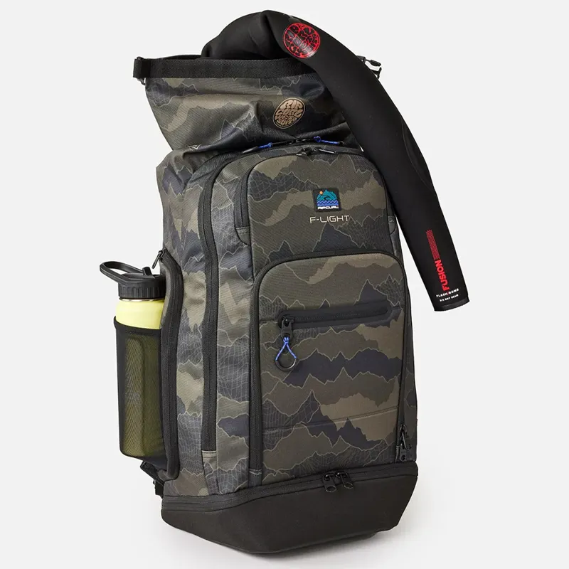 Rip Curl F-Light Surf 45L Search Backpack in Black/Olive-3