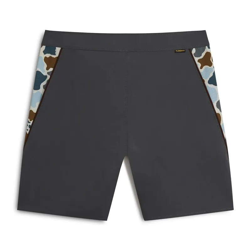 Florence Marine F1 Airtex Gamma Boardshort in Charcoal-1