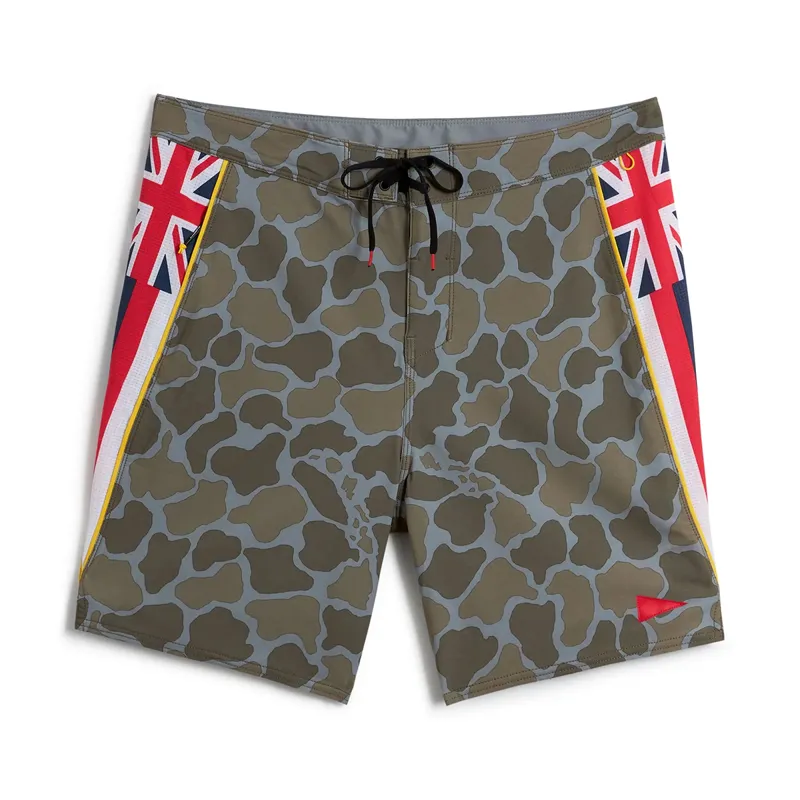 Florence Marine F1 Pro Hawaii Airtex Weld Boardshort in Burnt Olive Camo