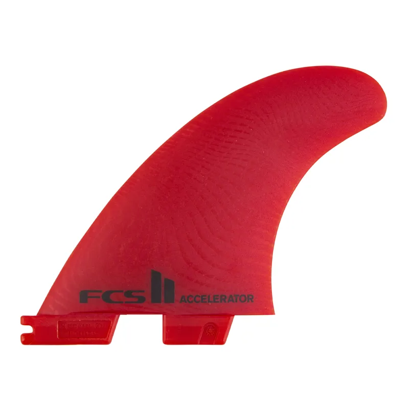 FCS II Accelerator EcoBlend Tri Fin Set in Red