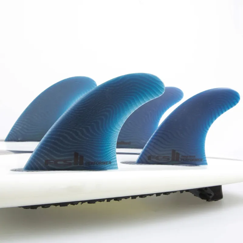 FCS II Performer EcoBlend Medium Quad Rear Fin Set in Pacific Blue-1