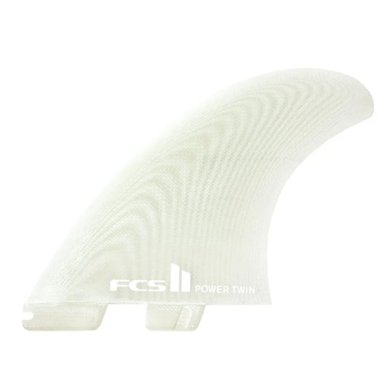 FCS II PG Power Twin Fins in Clear