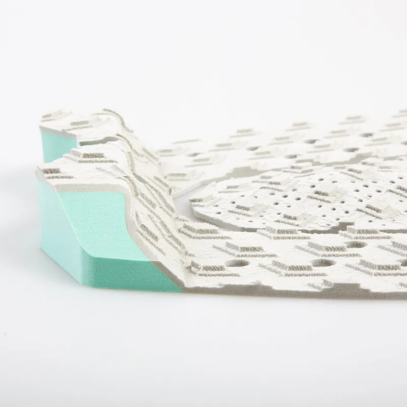 FCS / Caroline Marks 3 Piece Tail Pad / Grey/Sea-1