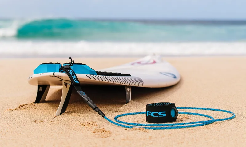 FCS Freedom Helix EcoBlend Leash in Tranquil Blue-Black-6