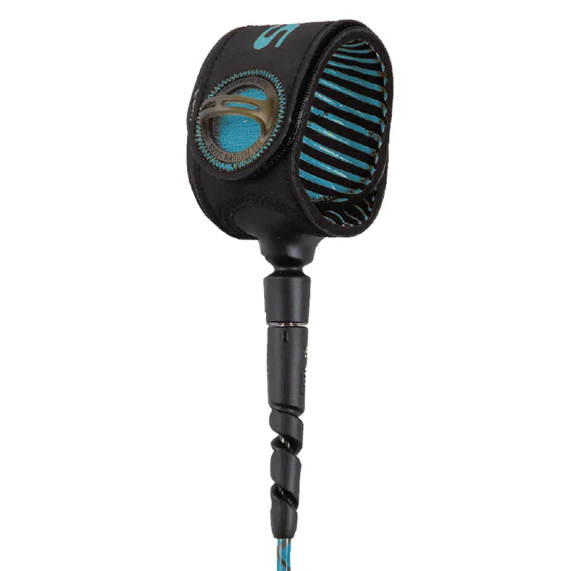 FCS Freedom Helix EcoBlend 6ft Comp Leash in Tranquil Blue