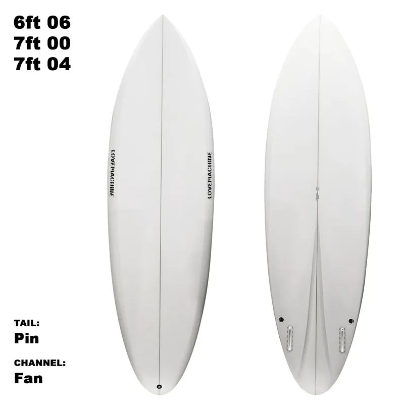 Love Machine Surfboards FM in Clear Finish - Futures-1