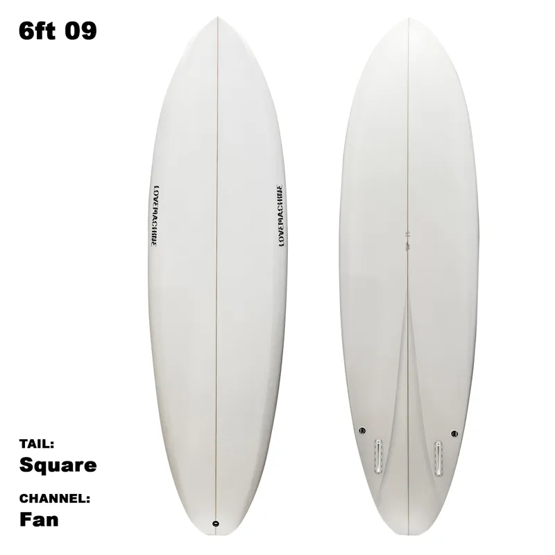 Love Machine Surfboards FM in Clear Finish - Futures-2