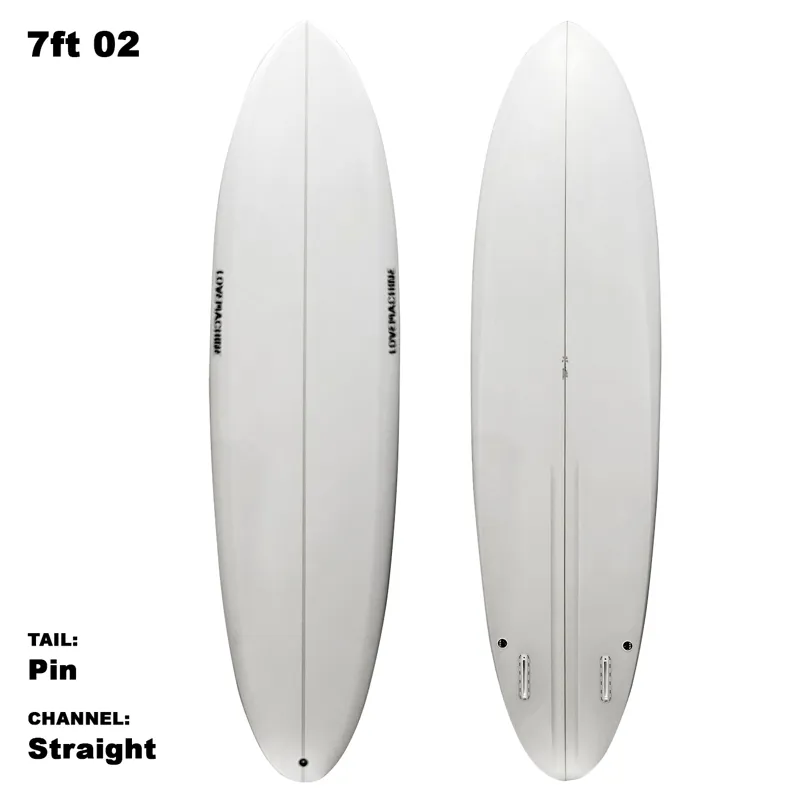 Love Machine Surfboards FM in Clear Finish - Futures-3