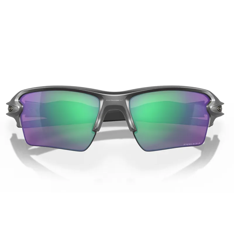 Oakley Flak 2.0 XL Sunglasses with Prizm Road Jade Lenses and Steel Frames-4