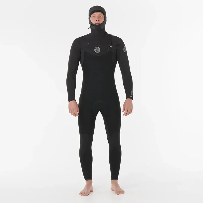 Rip Curl 2025 Flashbomb 6/4mm Chest Zip Hooded Wetsuit-1