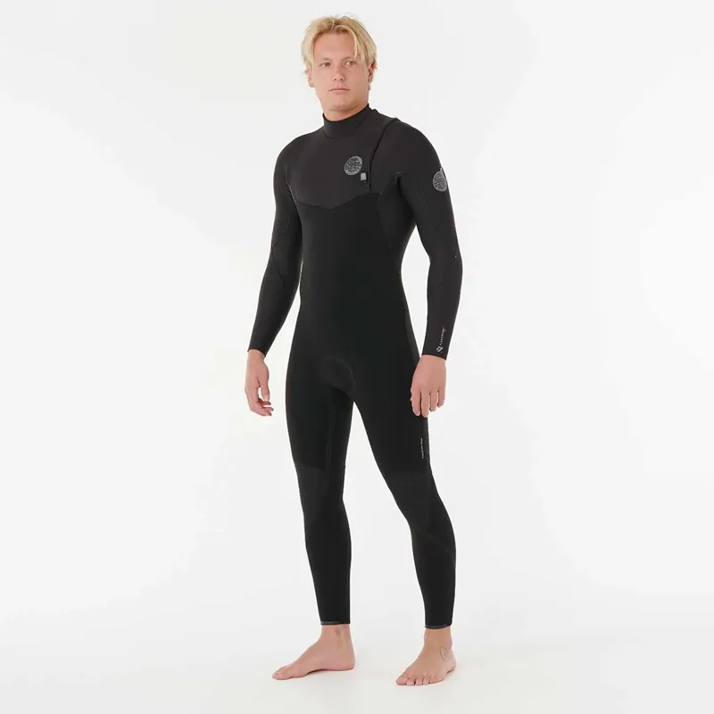 Rip Curl 2025 Flashbomb Pro 5/4mm Zip Free Wetsuit in Black-2