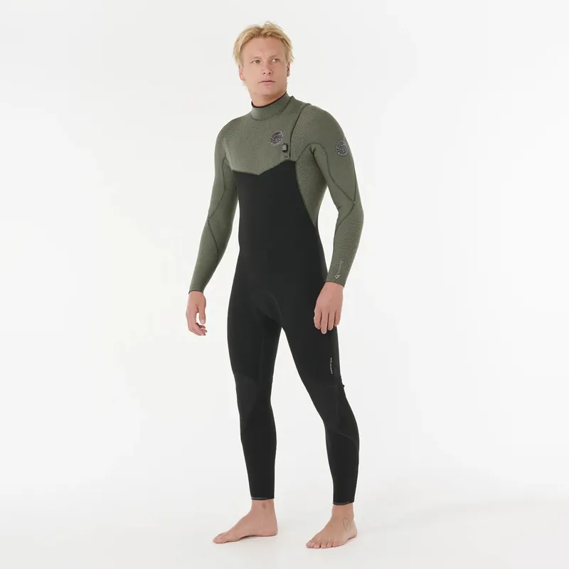 Rip Curl 2025 Flashbomb Pro 5/4mm Zip Free Wetsuit in Deep Cactus-1