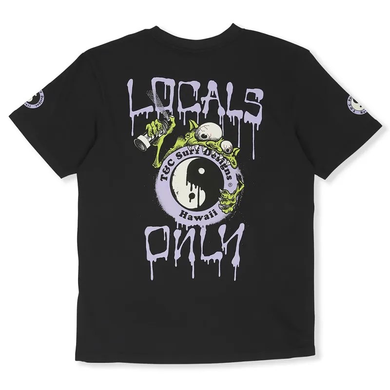 T and C Surf Designs Funco YY Tee in Fatigue Black